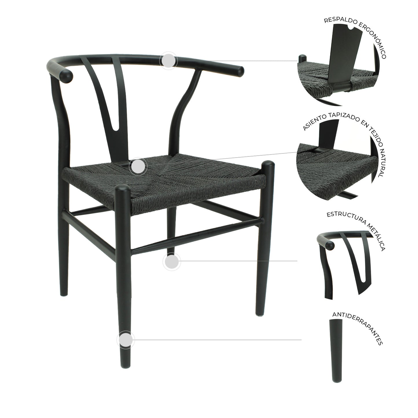 Silla TARRAGONA METAL